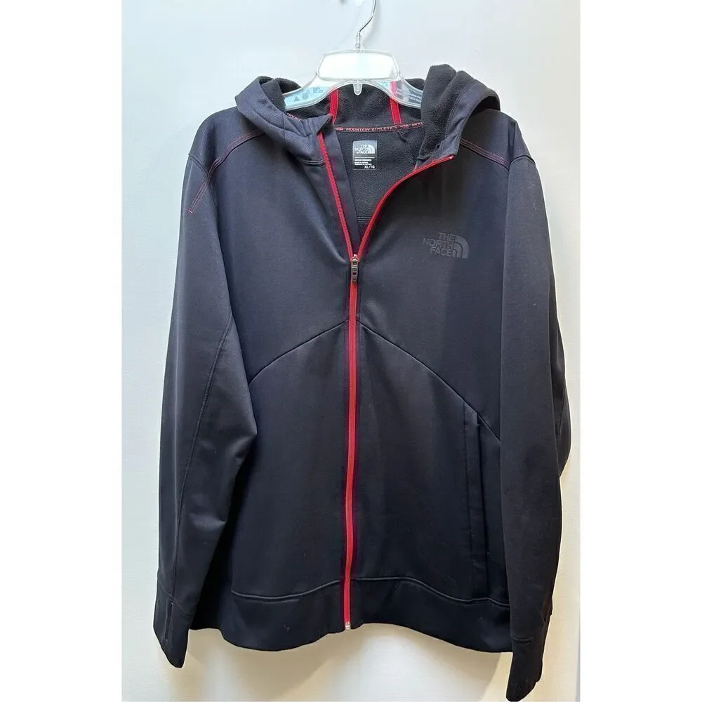 The North Face Mountain Athletics full  zip blue hooded jacket size XL #6-1519